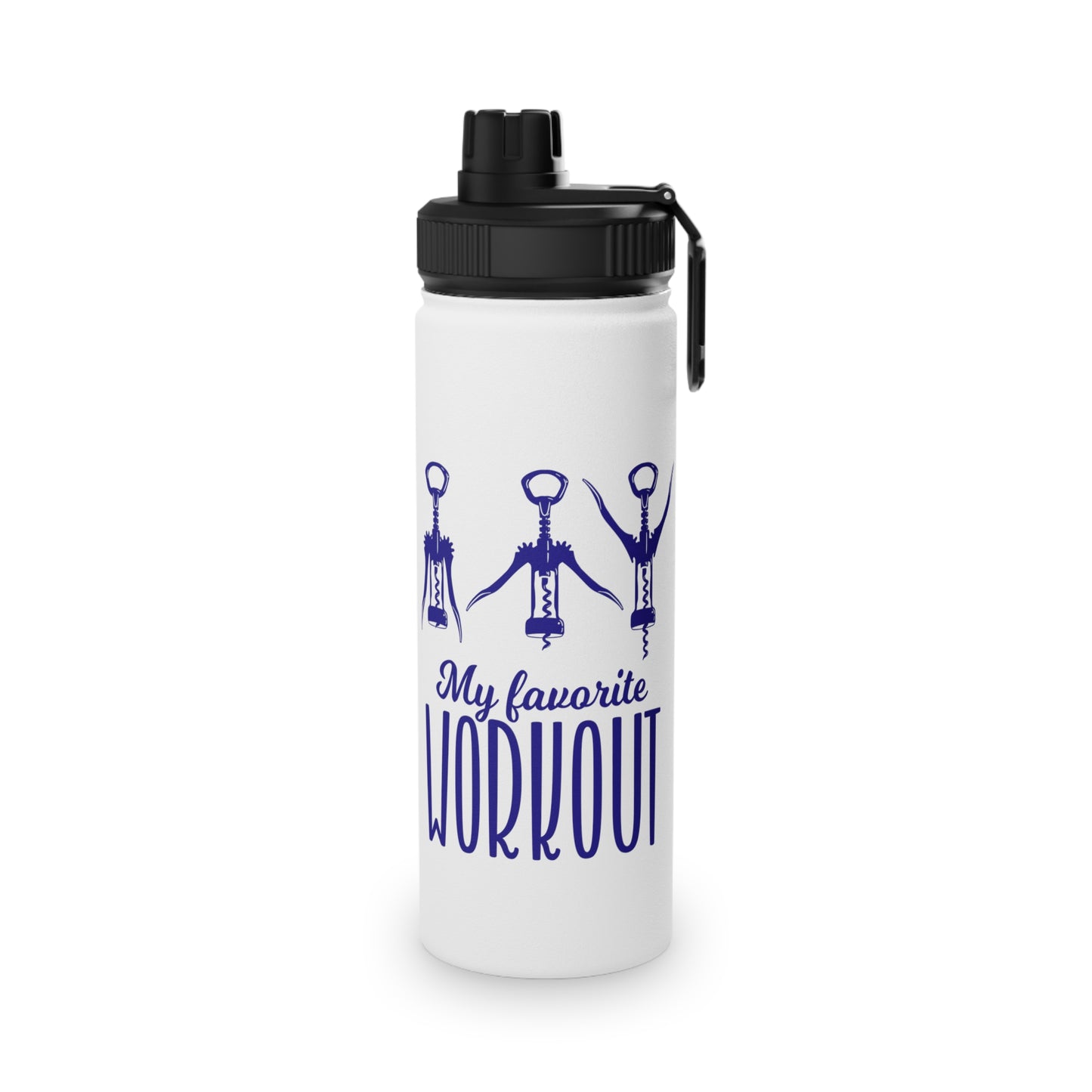 My Favourite Workout Stainless Steel Sports Water Bottle - 3 sizes