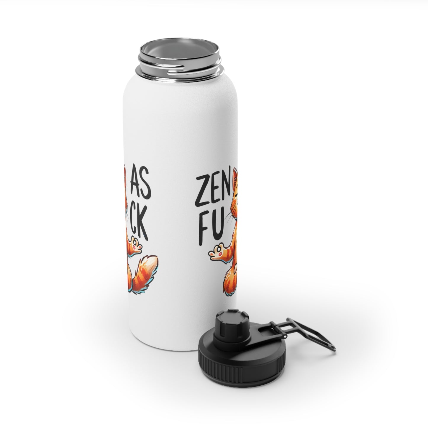 Zen As F*#K Stainless Steel Water Bottle - # Sizes