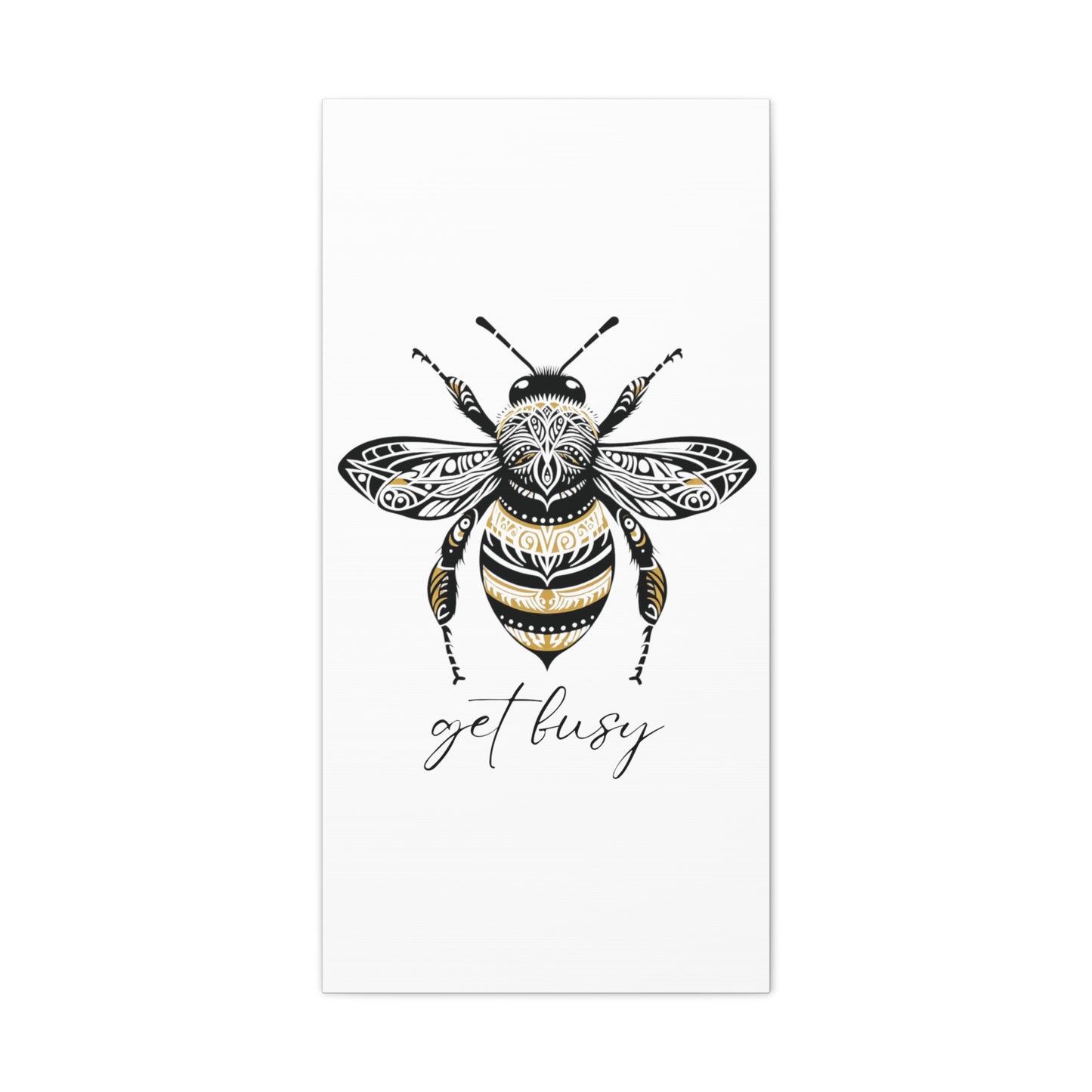 Get Busy Bee Classic Canvas - White