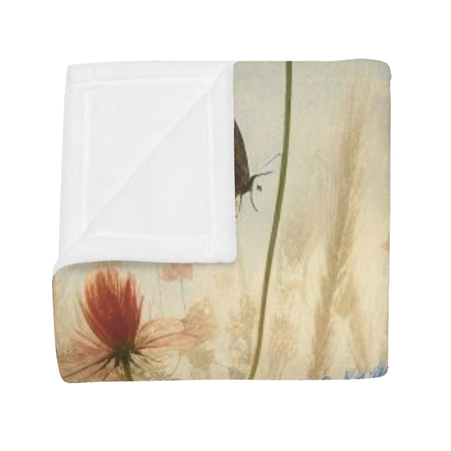 Wild Flowers #3 Plush Fleece Blanket