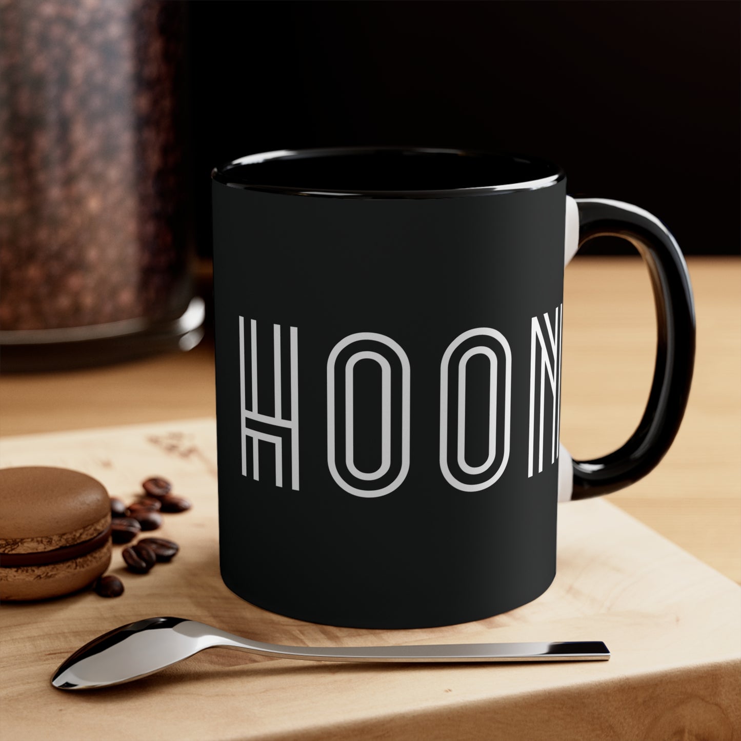 HOON Colorful Accent Mug 11oz - For Adults Only - Black