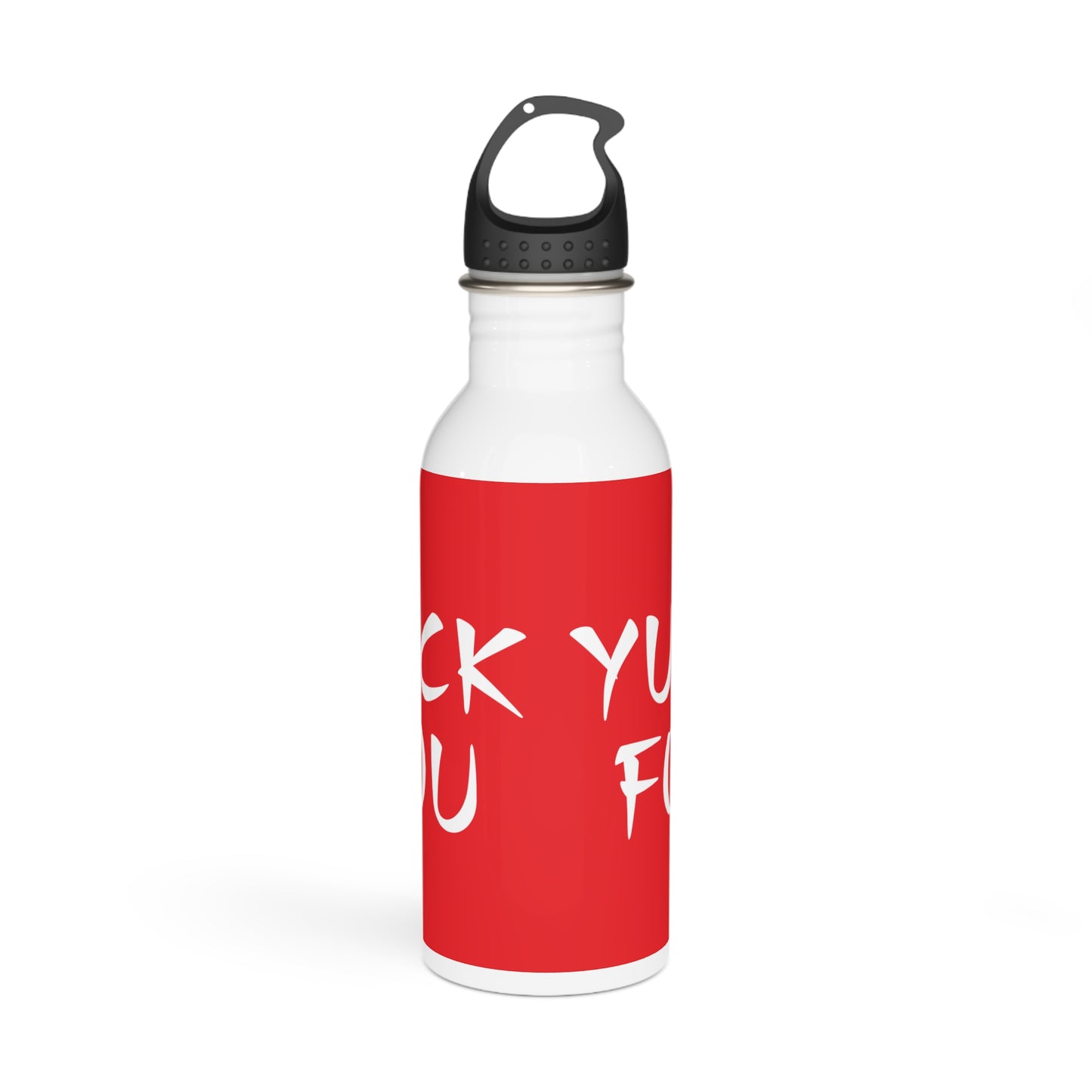 Yuck Fou Stylish Stainless Steel Water Bottle - Eco-Friendly, Durable, Perfect for On-the-Go - Red