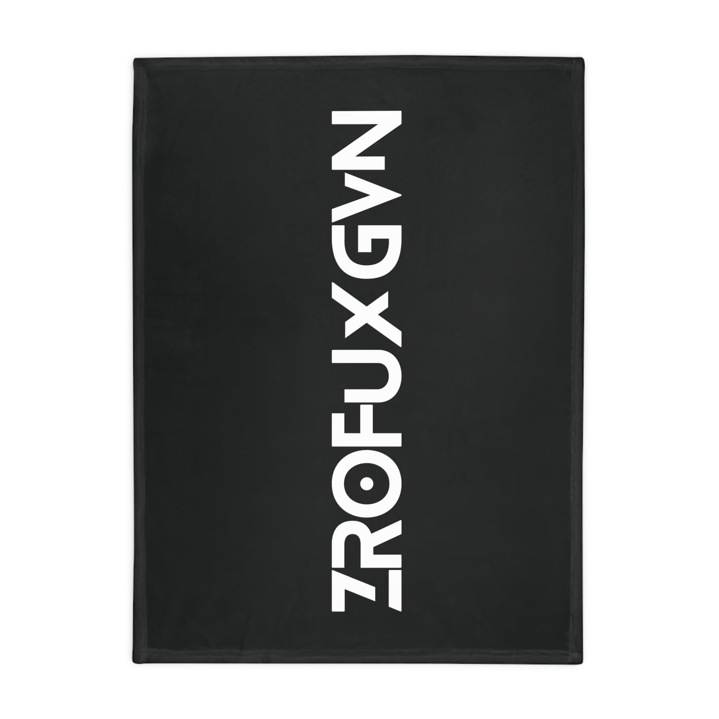 ZROFUXGVN Plush Fleece Blanket - Black