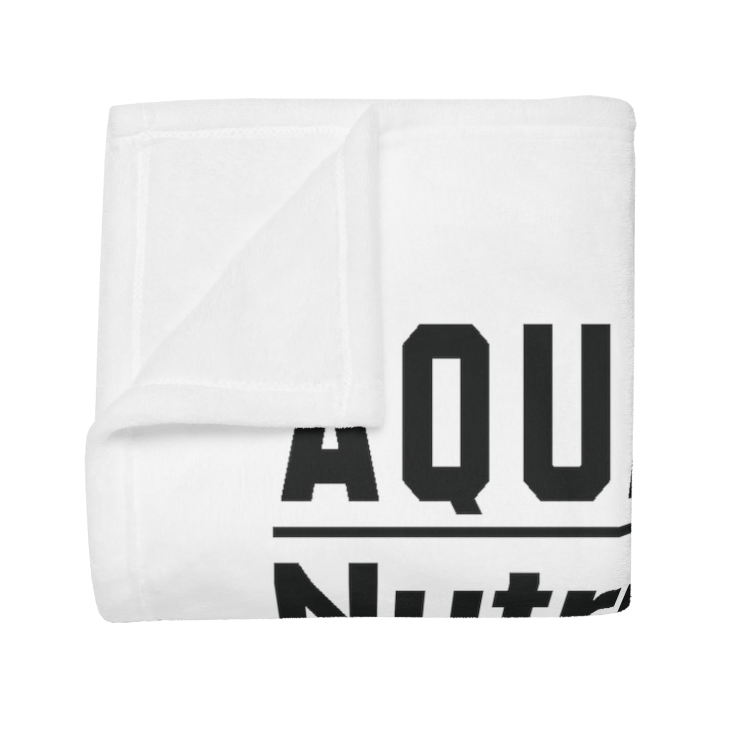 Aquarius Nutrition Plush Fleece Blanket - white