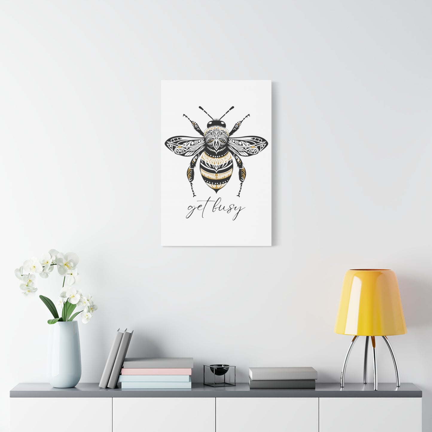 Get Busy Bee Classic Canvas - White