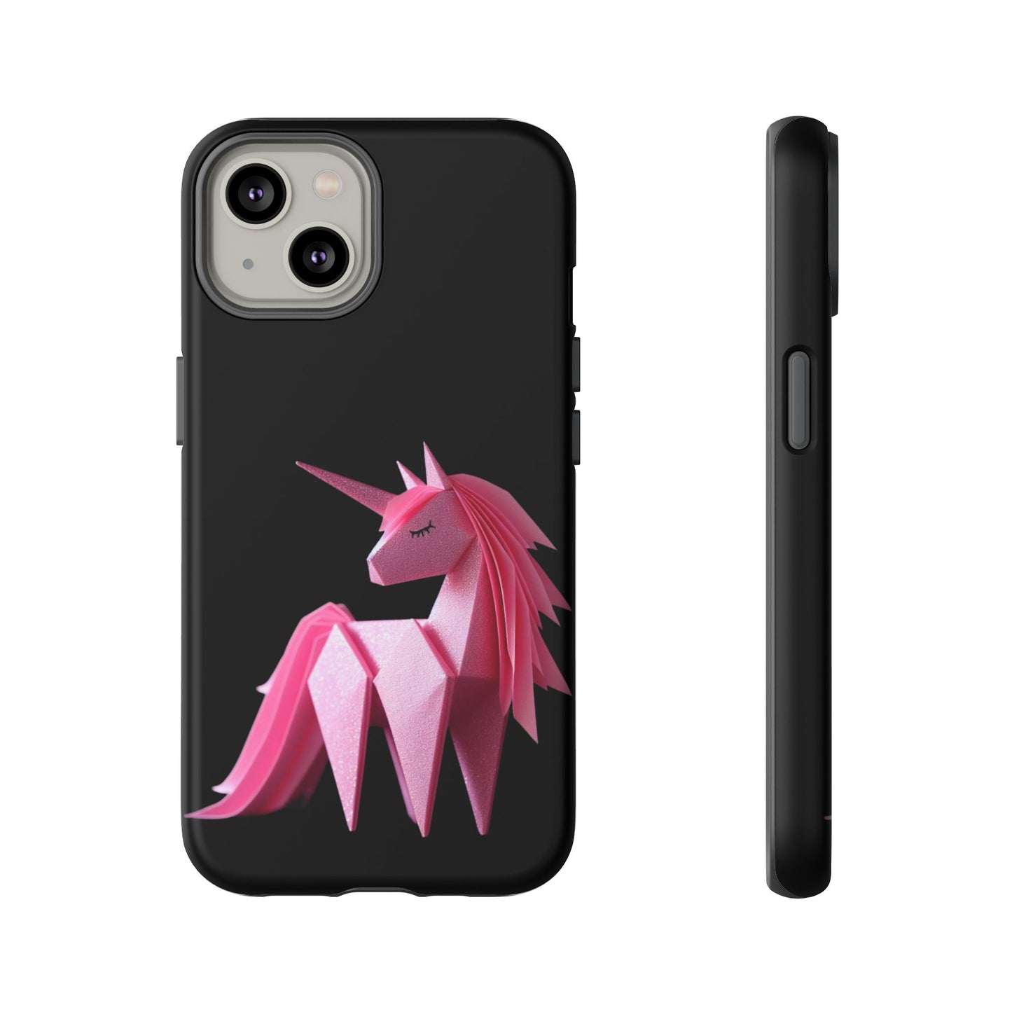 Origami Pink Unicorn Tough Cases iPhone/Google/Samsung