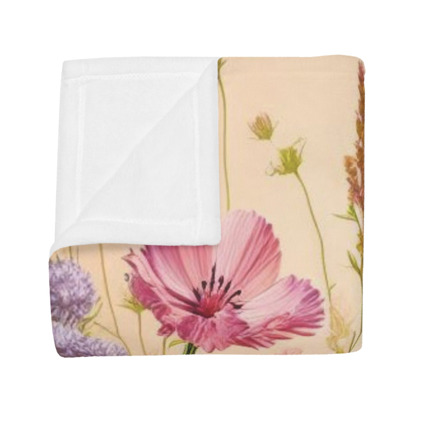 Wild Flowers Plush Fleece Blanket