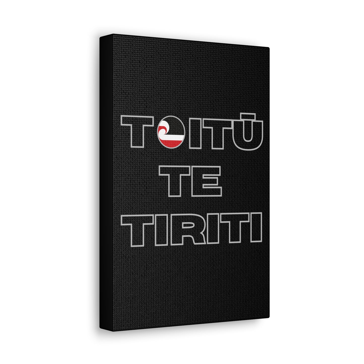 Toitū Te Tiriti Classic Canvas - Black