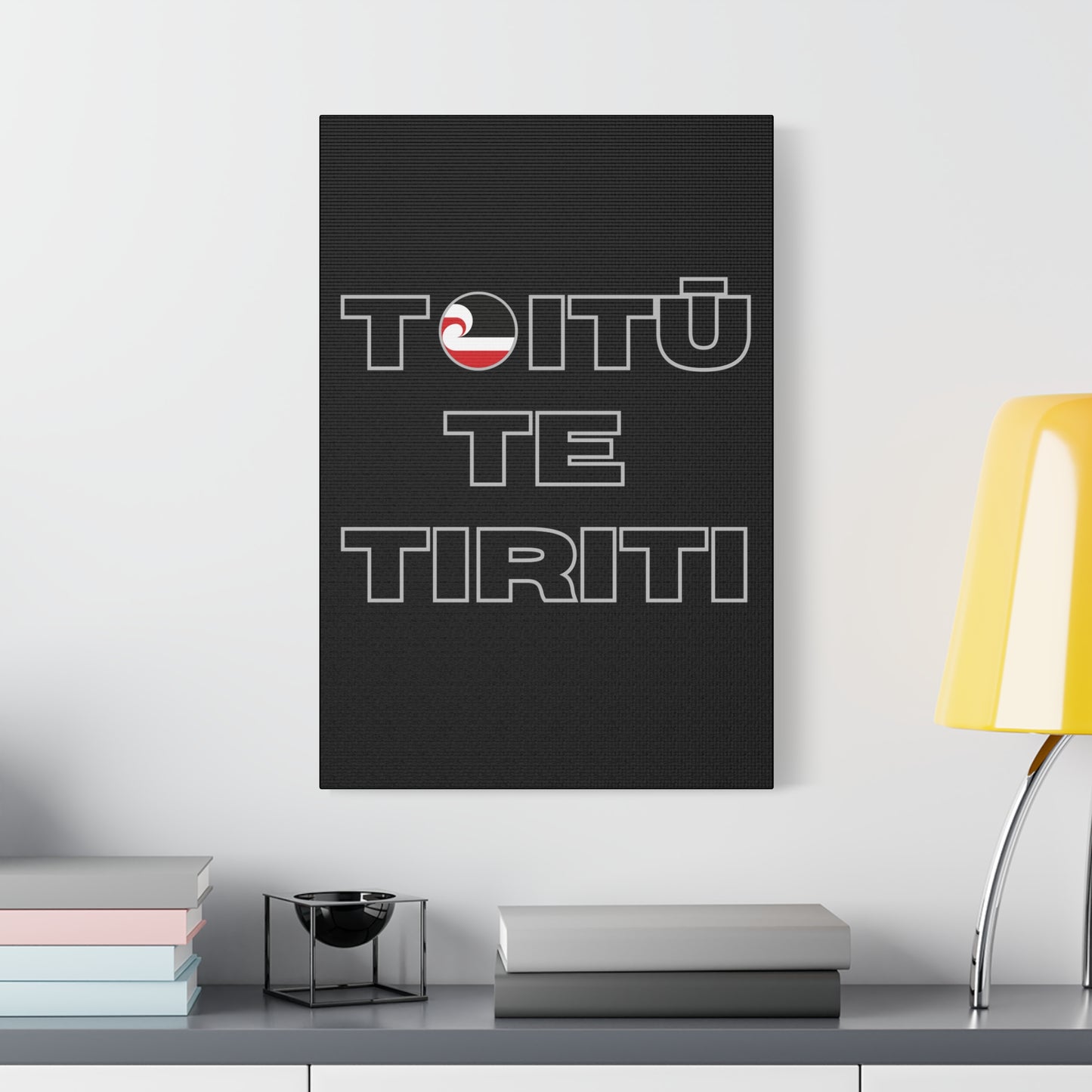 Toitū Te Tiriti Classic Canvas - Black