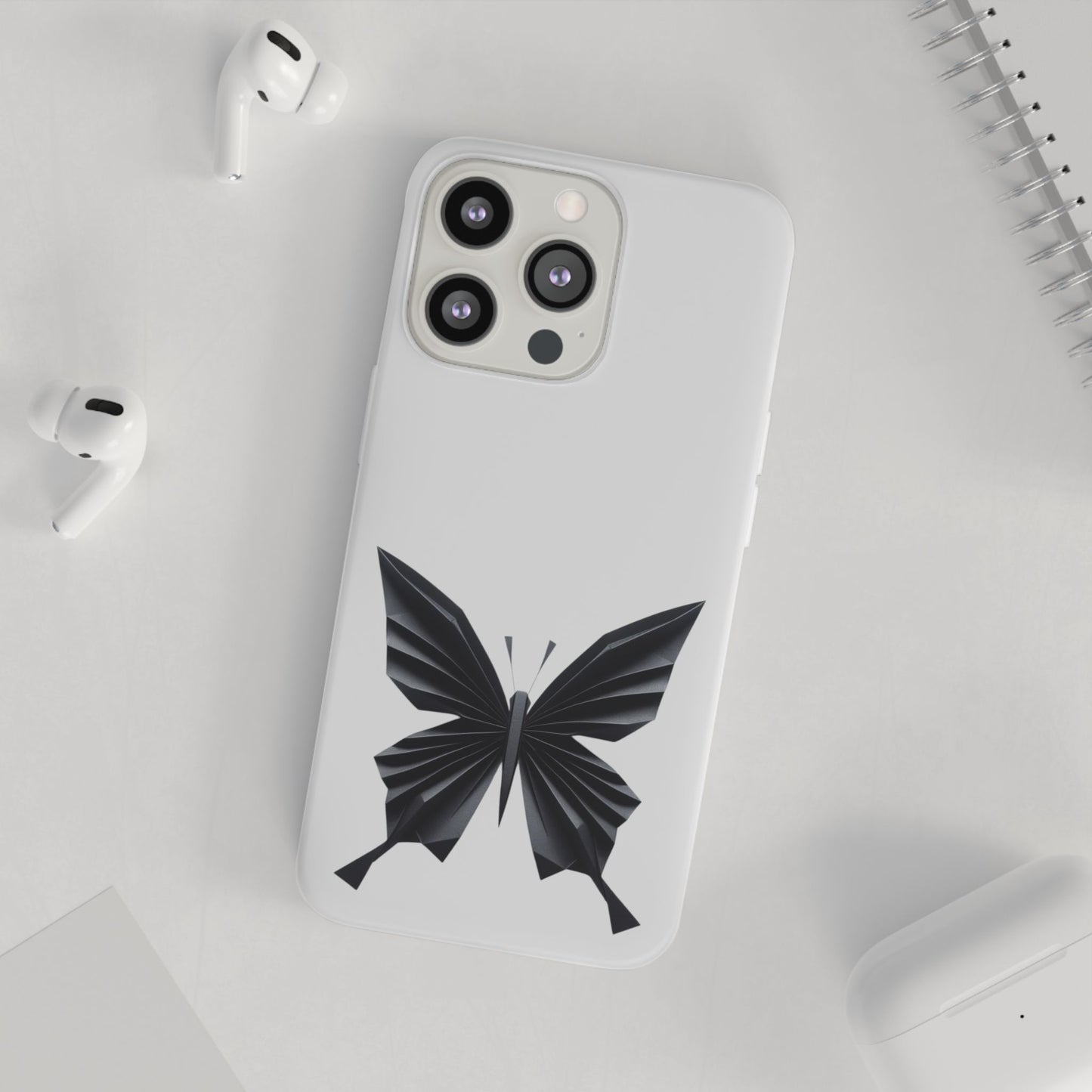 Origami Black Butterfly Flexi Cases