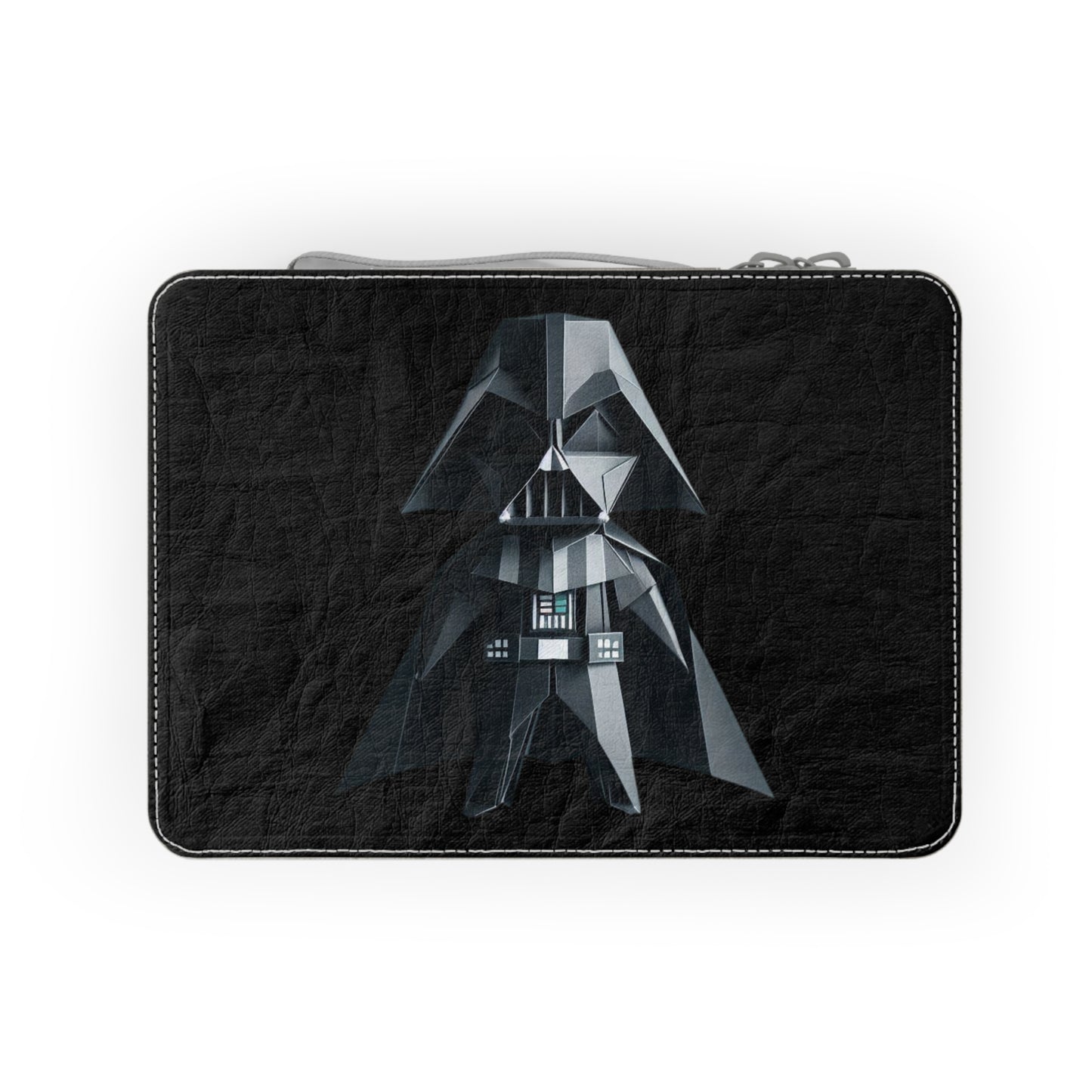 Origami Darth Vader Paper Lunch Bag - black