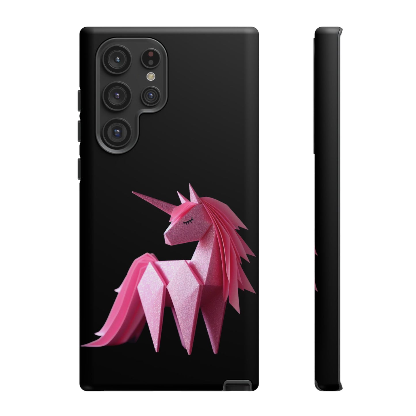 Origami Pink Unicorn Tough Cases iPhone/Google/Samsung