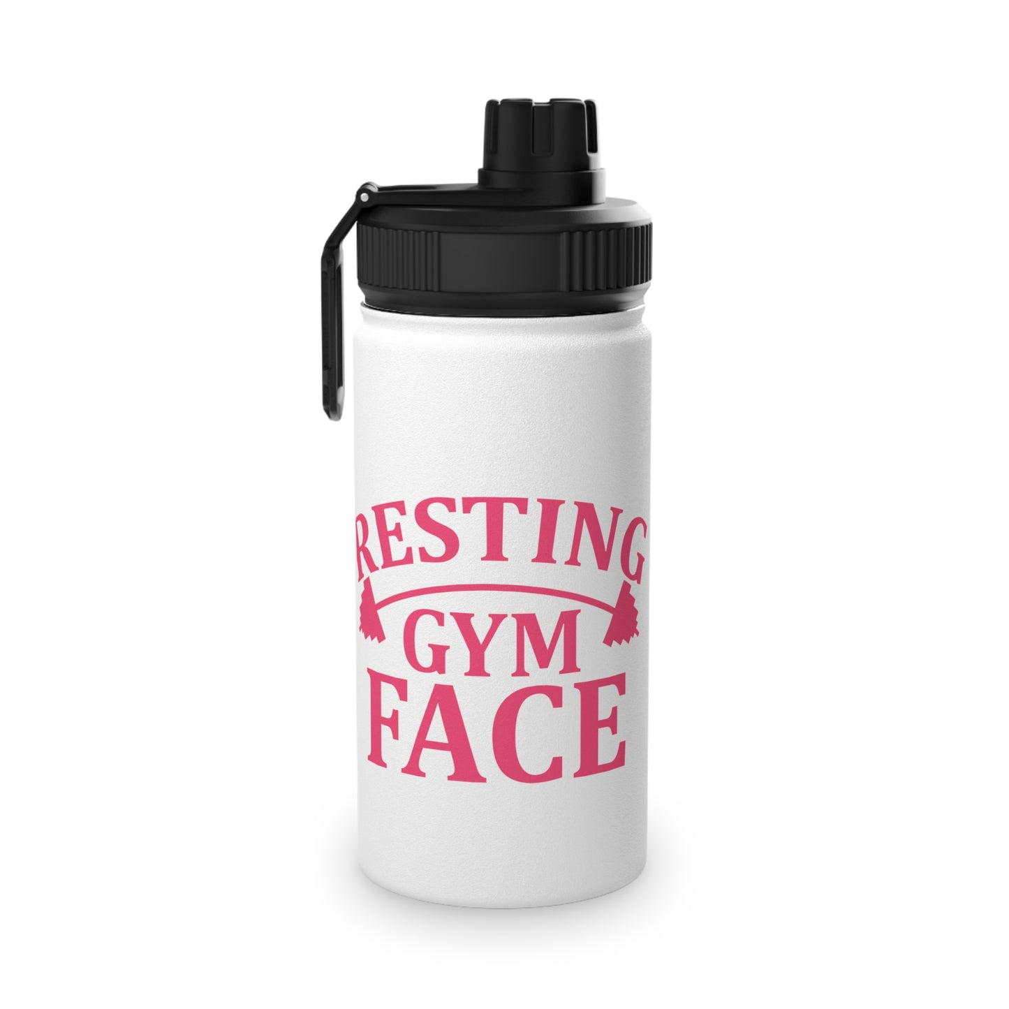 Resting Gym Face Stainless Steel Sports Water Bottle - 3 sizes