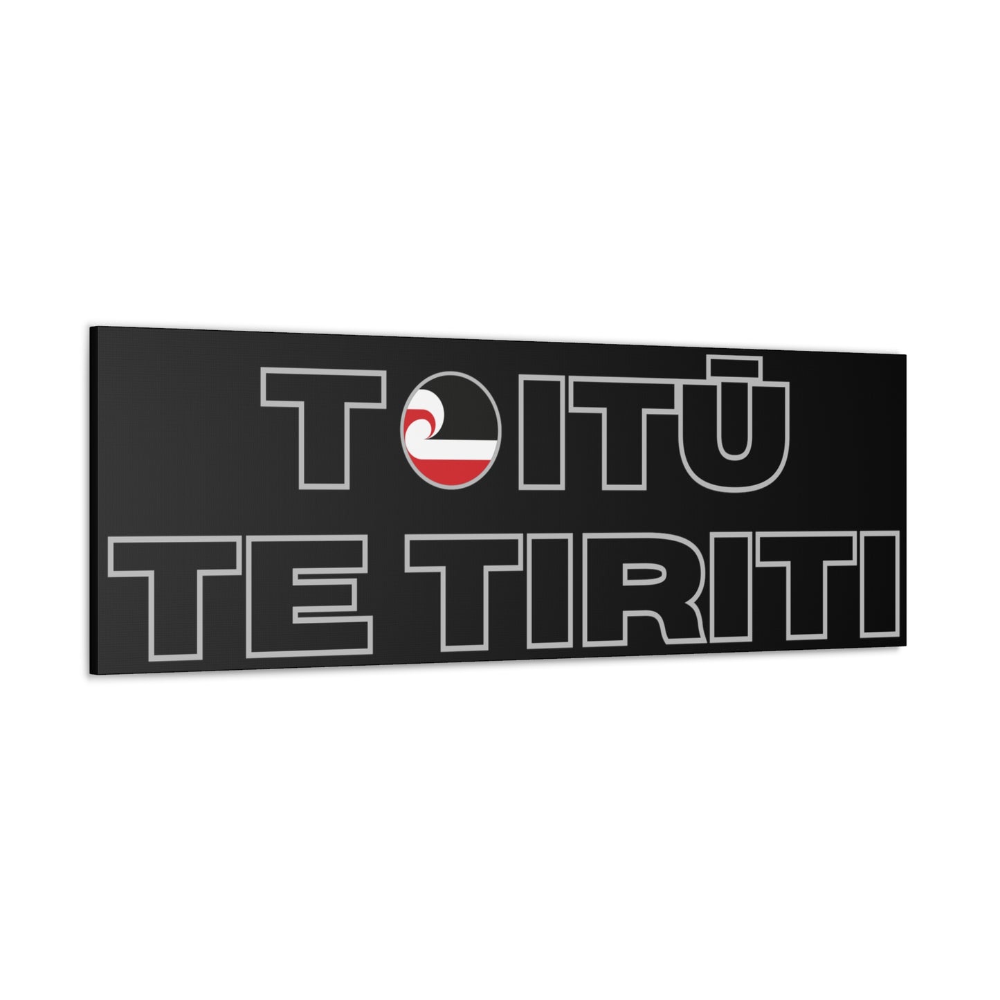 Toitū Te Tiriti Classic Canvas - Black