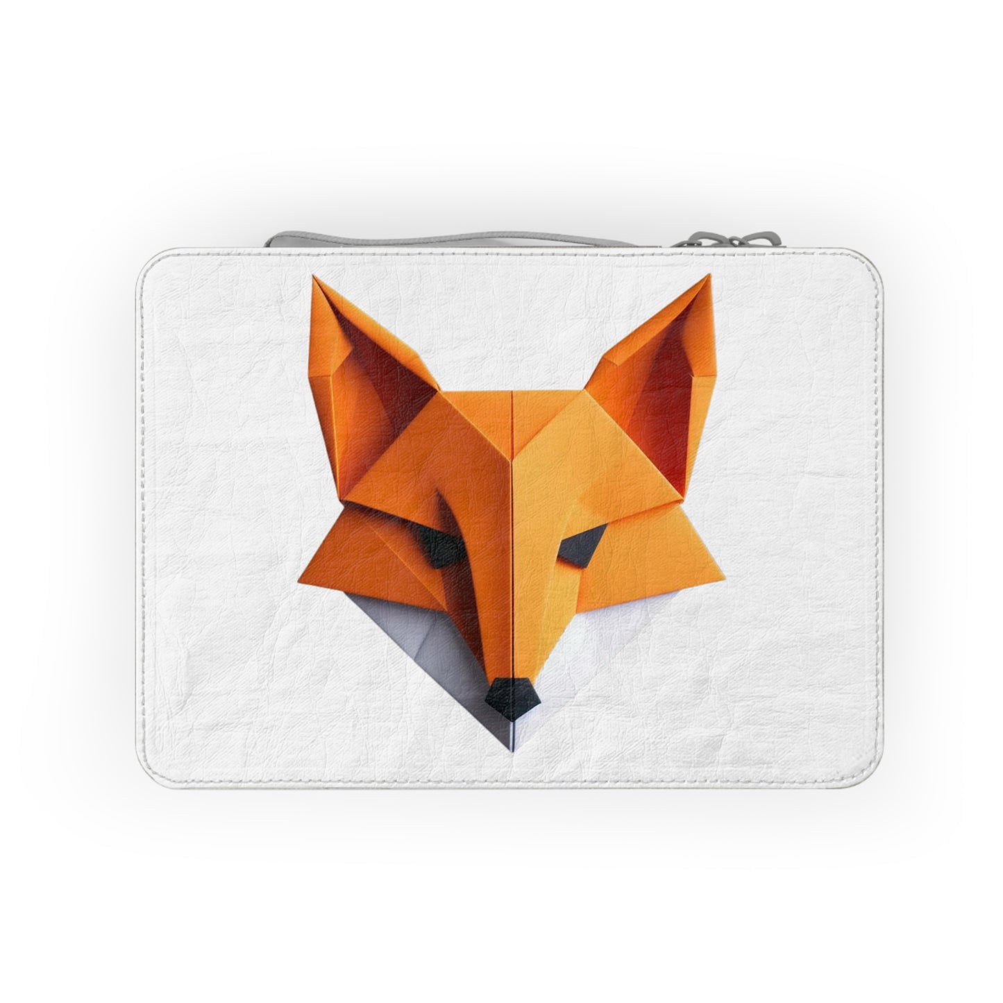 Origami Fox  Paper Lunch Bag - white