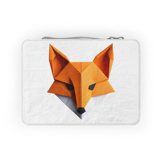 Origami Fox  Paper Lunch Bag - white