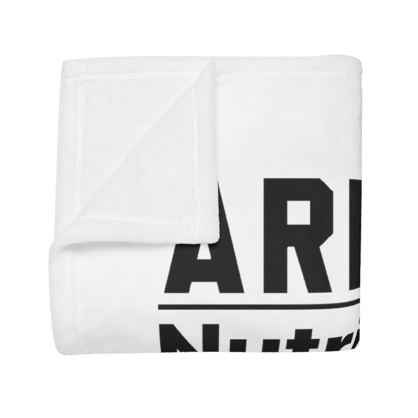 Aries Nutrition Plush Fleece Blanket - white