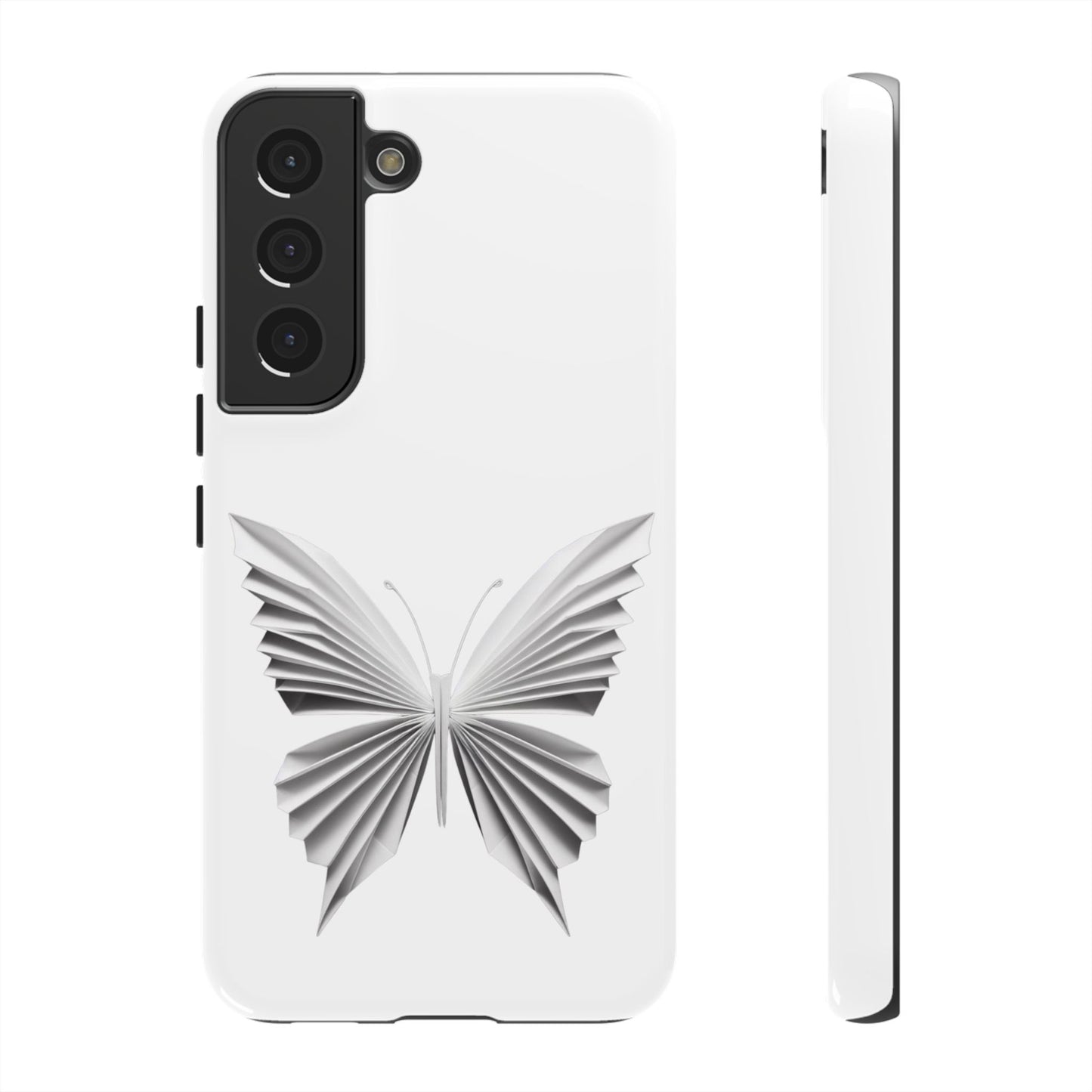 Origami White Butterfly Tough Cases iPhone/Google/Samsung