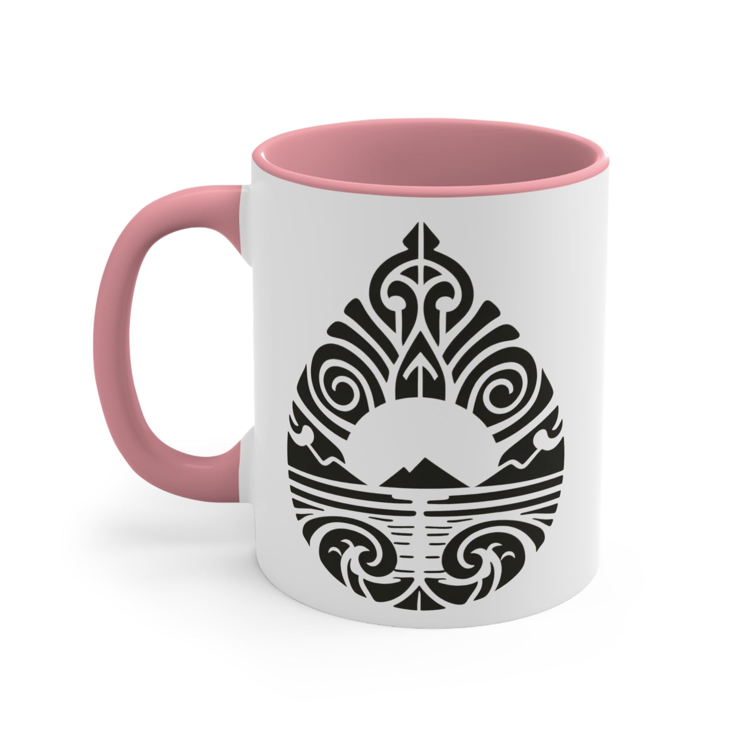 Teardrop Mountain Colorful Accent Mugs, 11oz (330 ml)