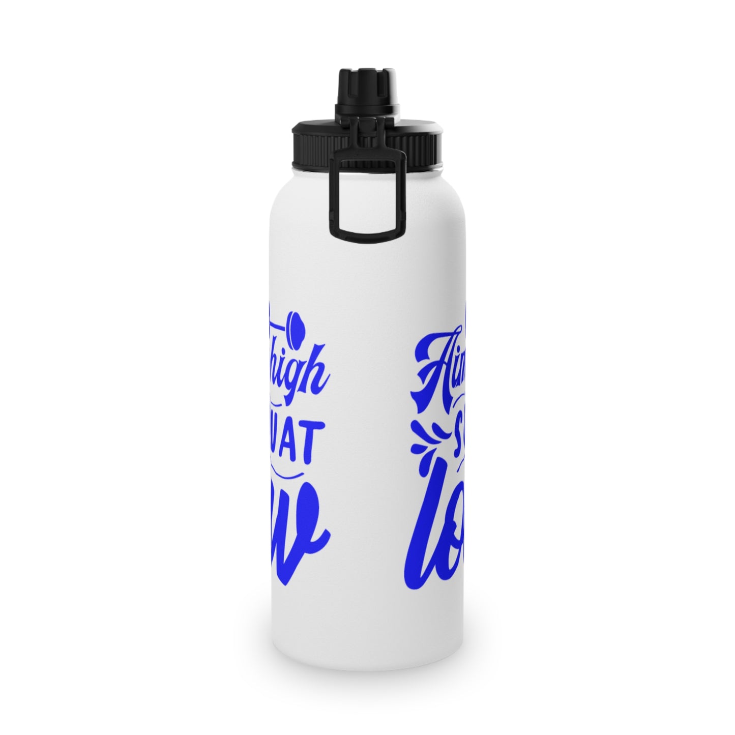 Aim High Squat Low Stainless Steel Sports Water Bottle - 3 sizes