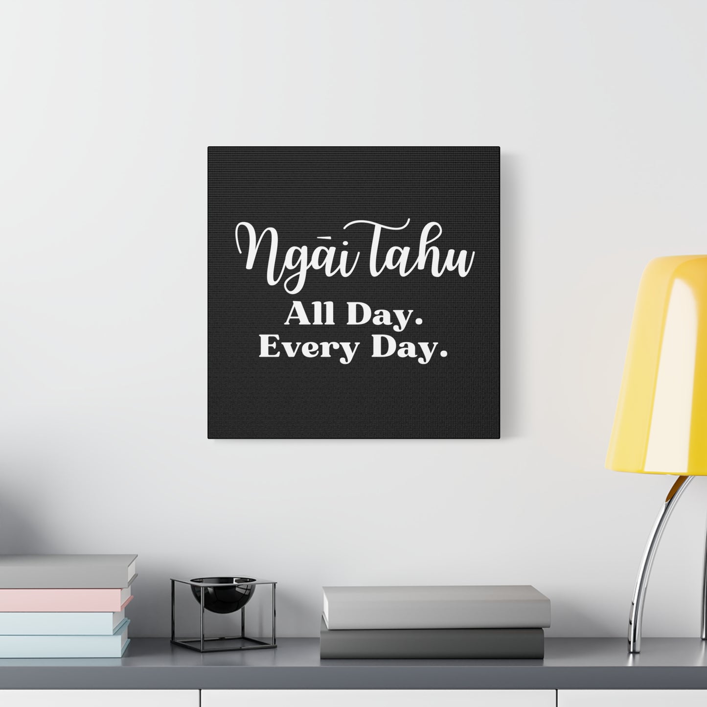 Ngāi Tahu All Day. Every Day. Classic Canvas - Black