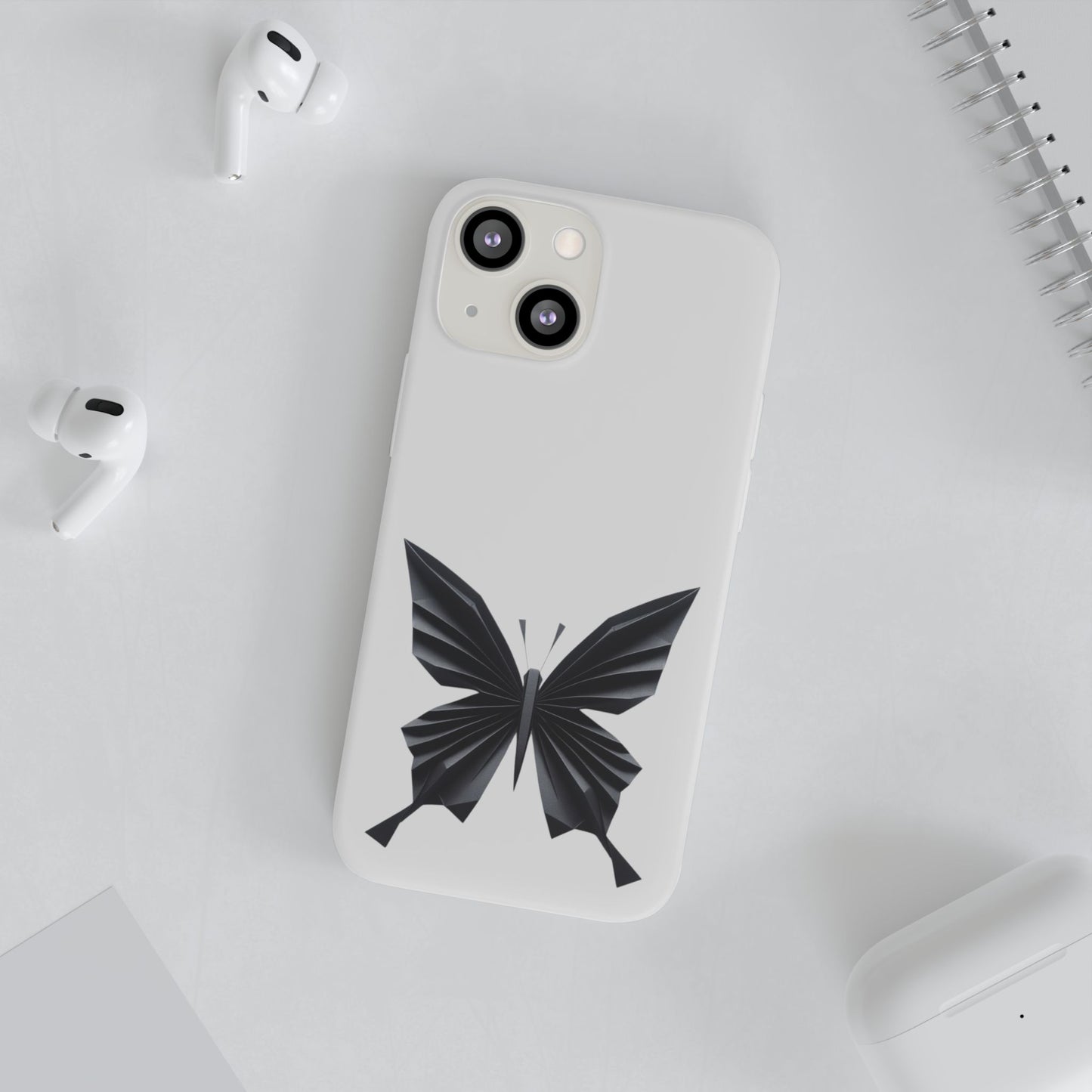 Origami Black Butterfly Flexi Cases