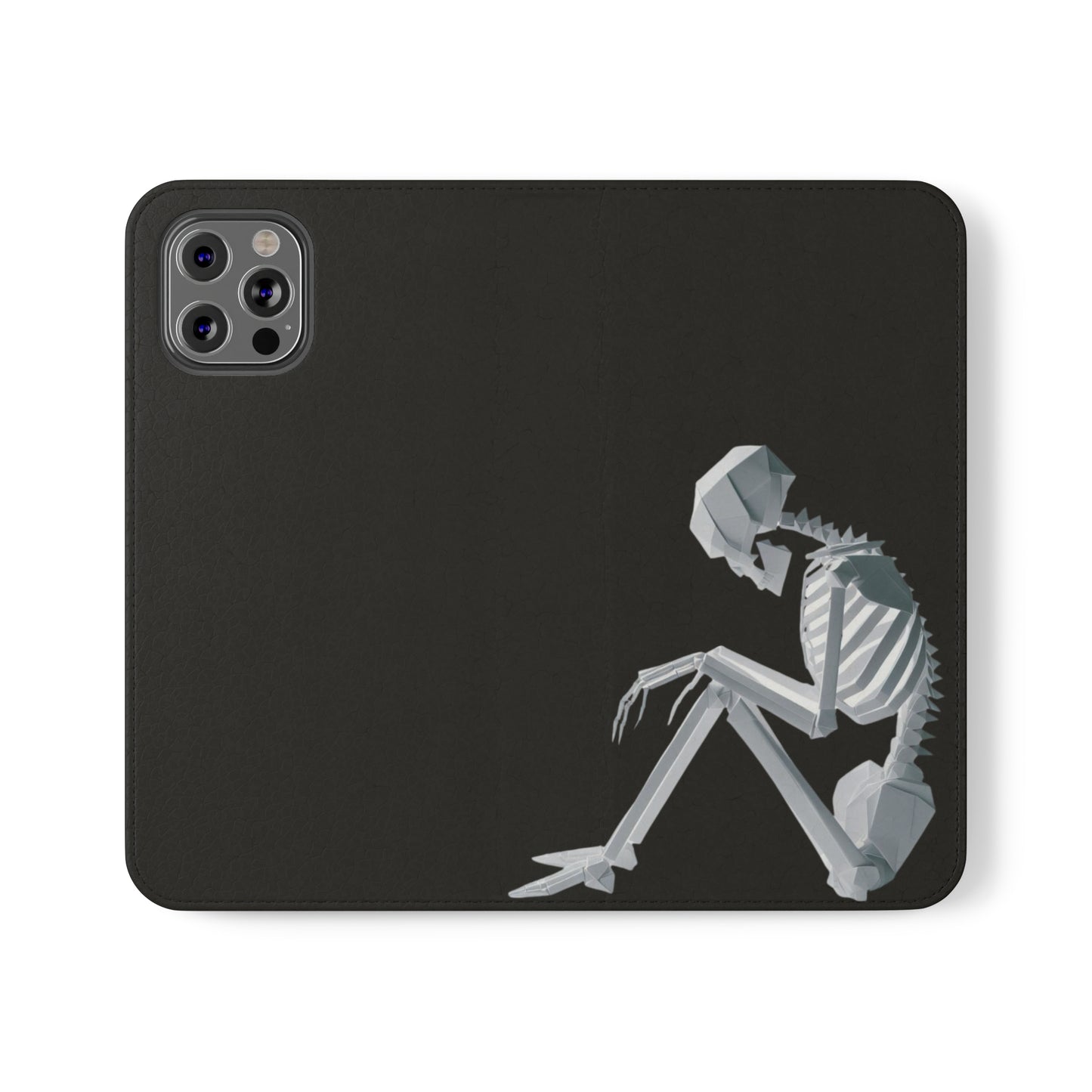 Origami Skelleton Flip Cases iPhone/Samsung