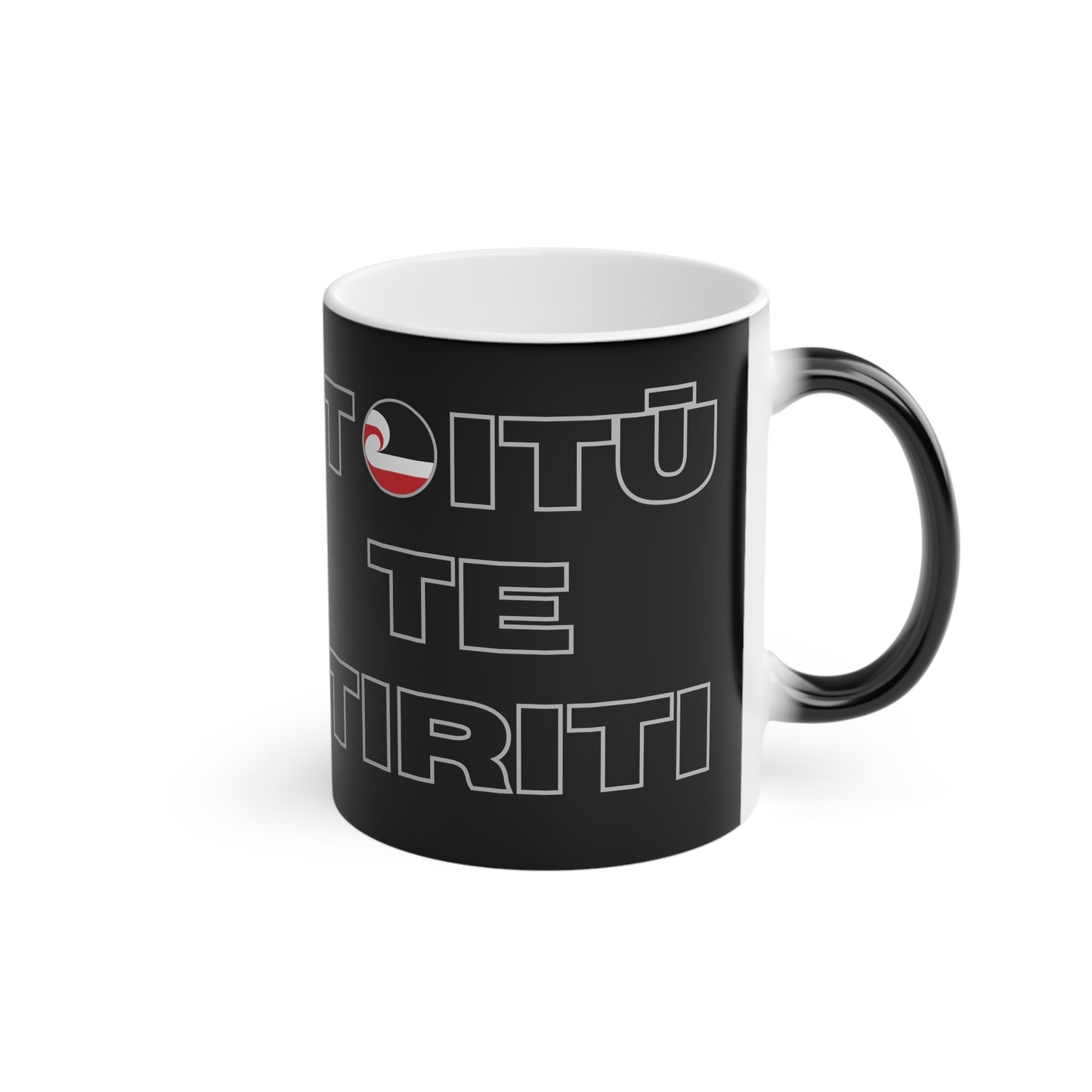 Toitū Te Tiriti Magic Mug - black