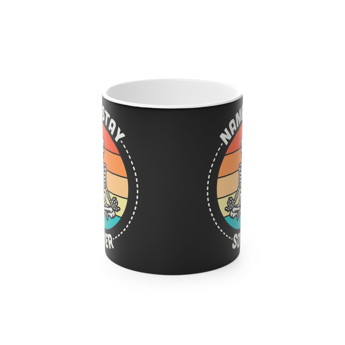 Namastay Sober Magic Mug - Color Changing Heat Sensitive Cup for Relaxation and Meditation