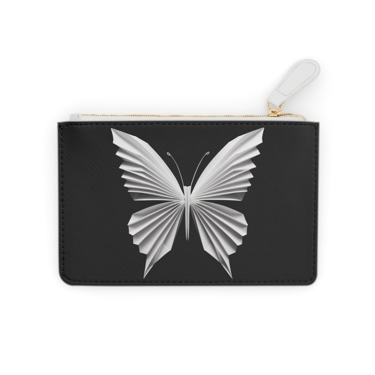 Origami White Butterfly Mini Clutch Bag