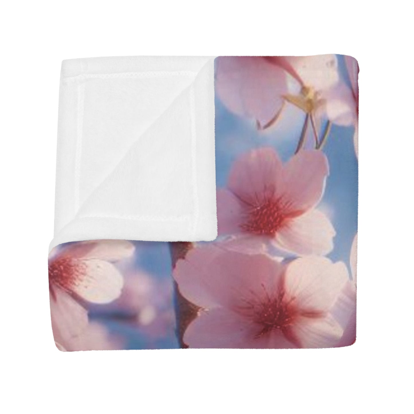 Cherry Blossom #1 Plush Fleece Blanket