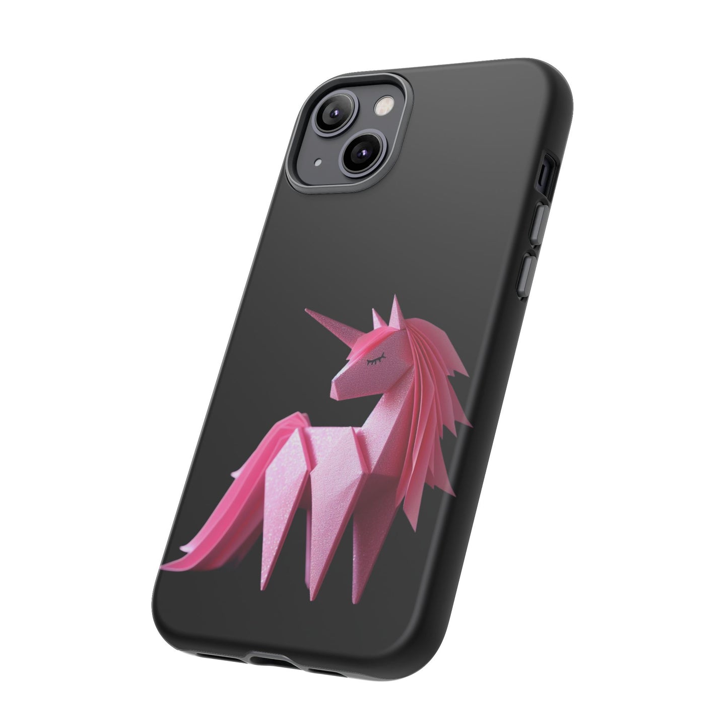 Origami Pink Unicorn Tough Cases iPhone/Google/Samsung