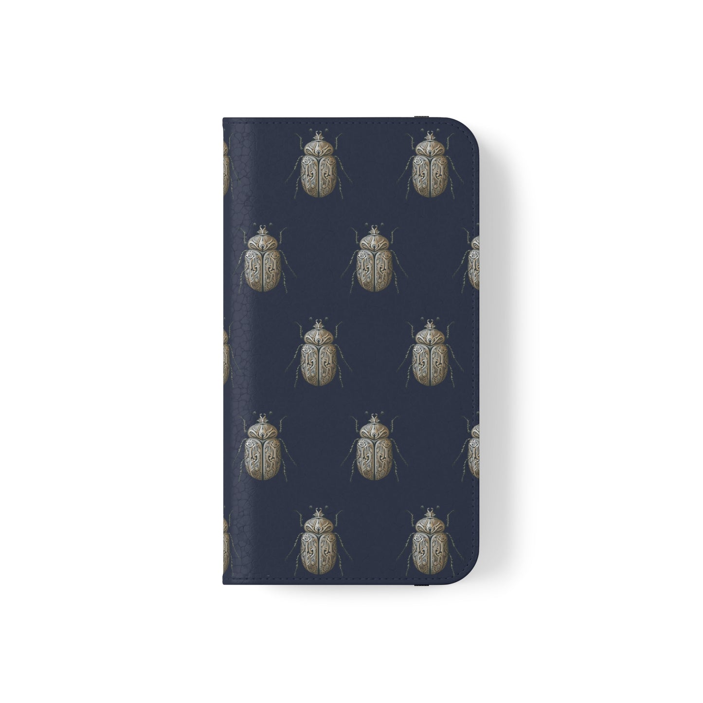 Carved Beetle Flip Cases for iPhone/Samsung - navy