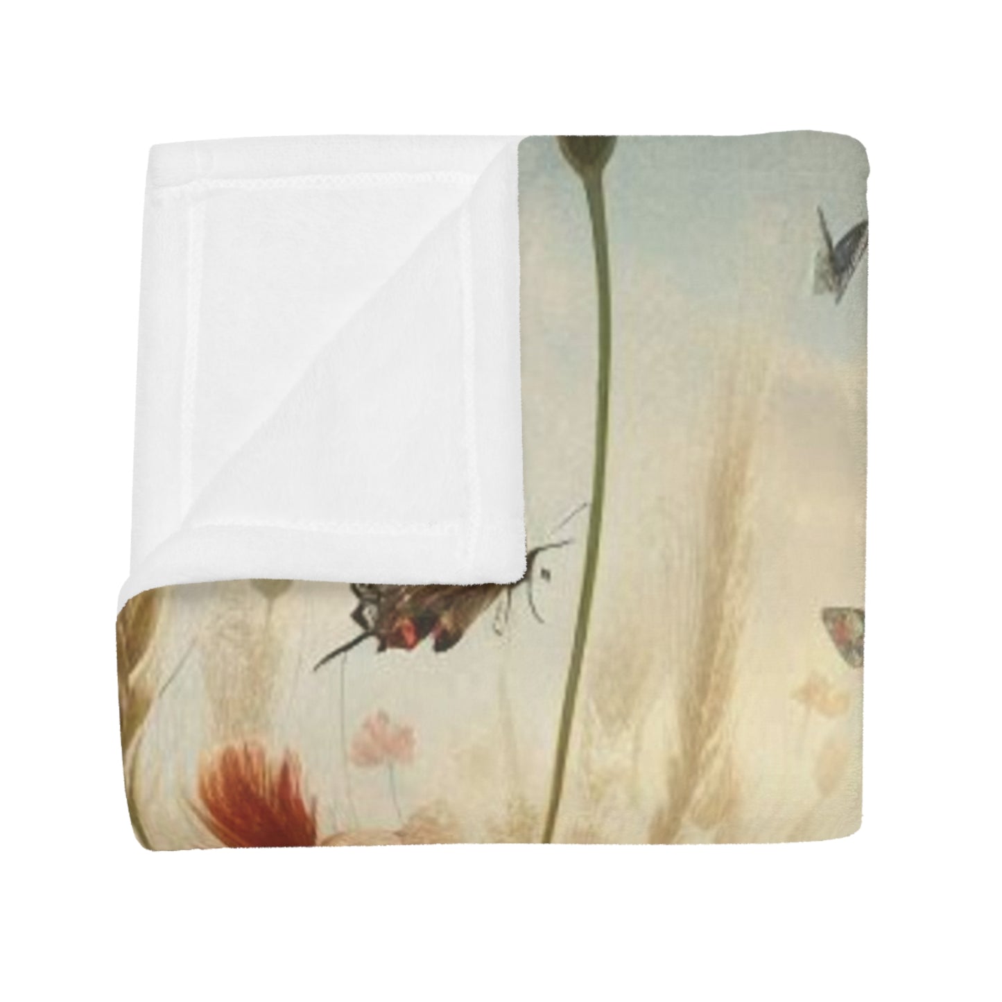 Wild Flowers #3 Plush Fleece Blanket