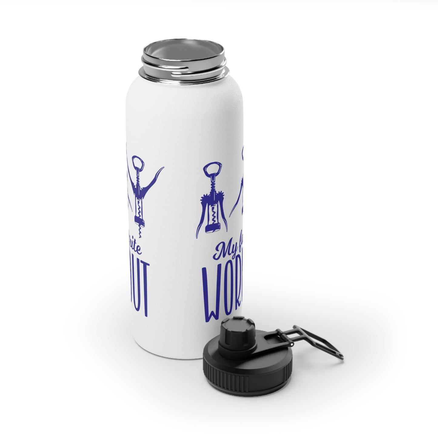 My Favourite Workout Stainless Steel Sports Water Bottle - 3 sizes