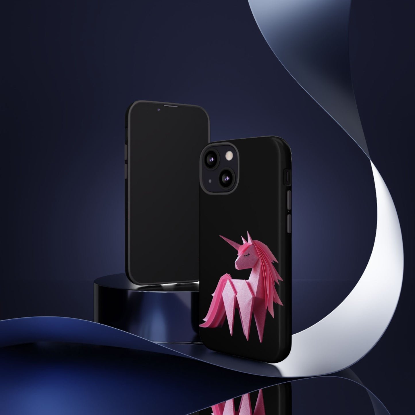 Origami Pink Unicorn Tough Cases iPhone/Google/Samsung