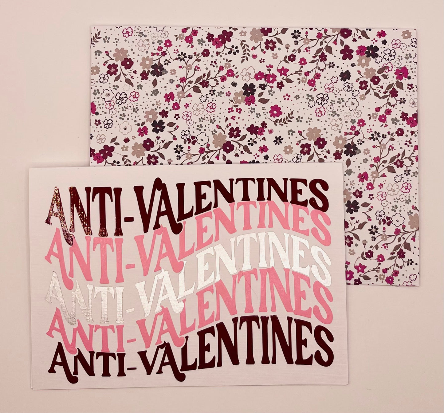 Handmade Love/Valentines/Anti-Valentines cards with Envelope