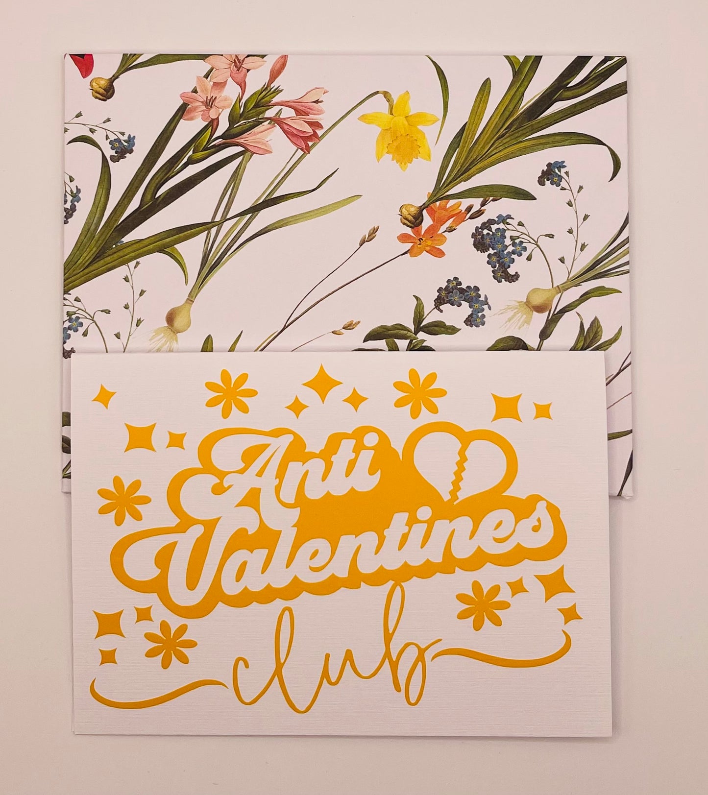 Handmade Love/Valentines/Anti-Valentines cards with Envelope