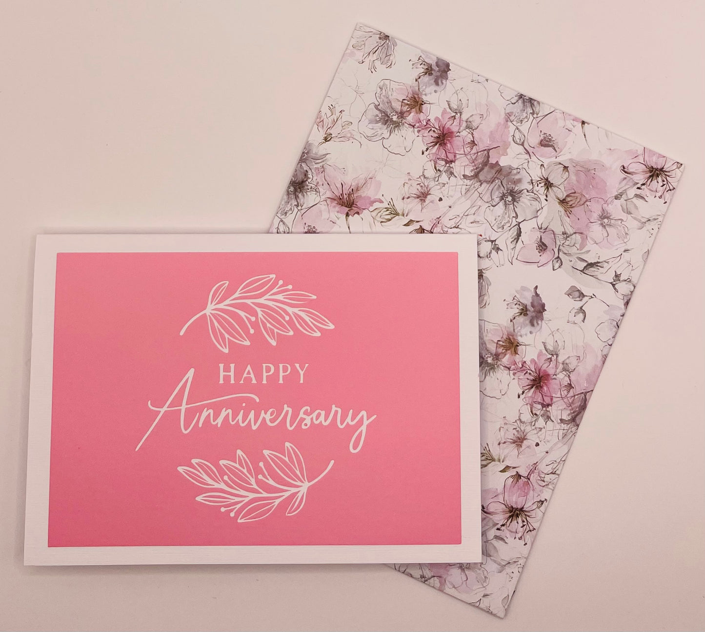 Handmade Anniversary Card with Envelope