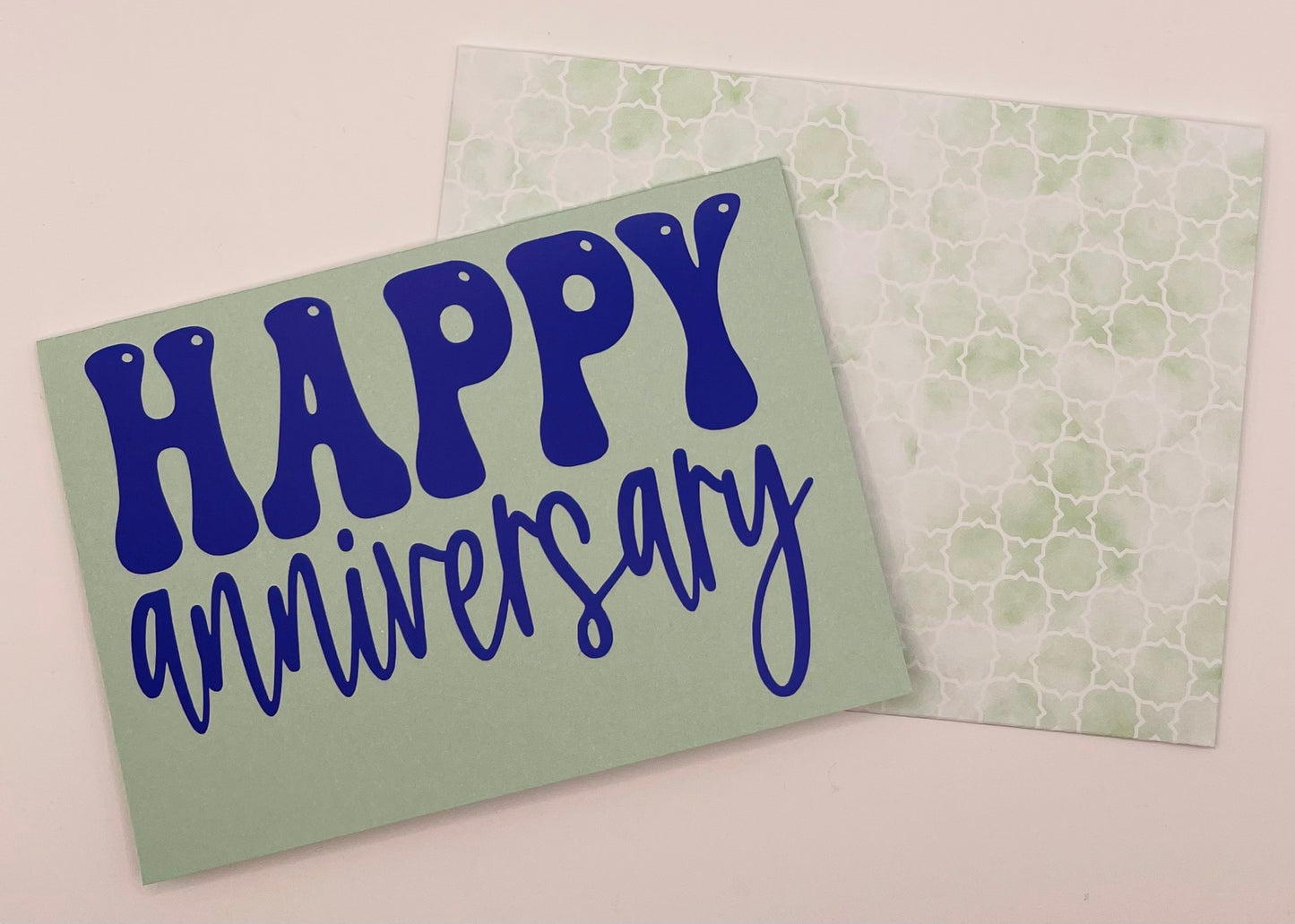 Handmade Anniversary Card with Envelope