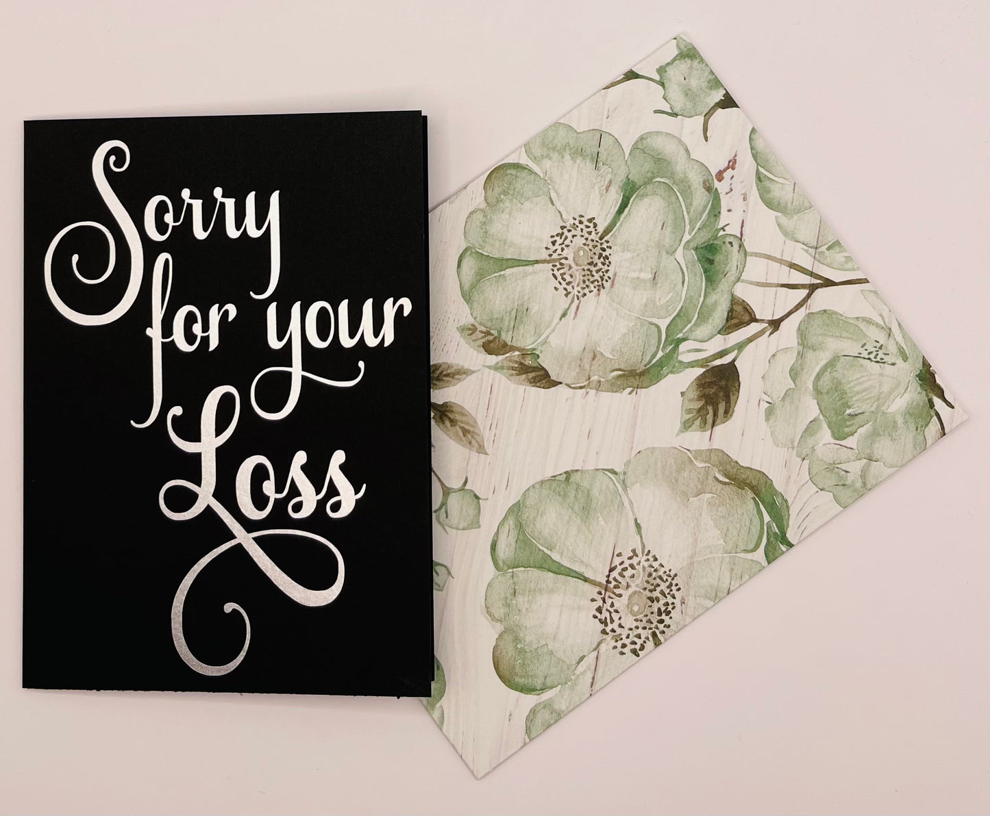 Handmade Thank You/Sorry For Your Loss cards with Envelope