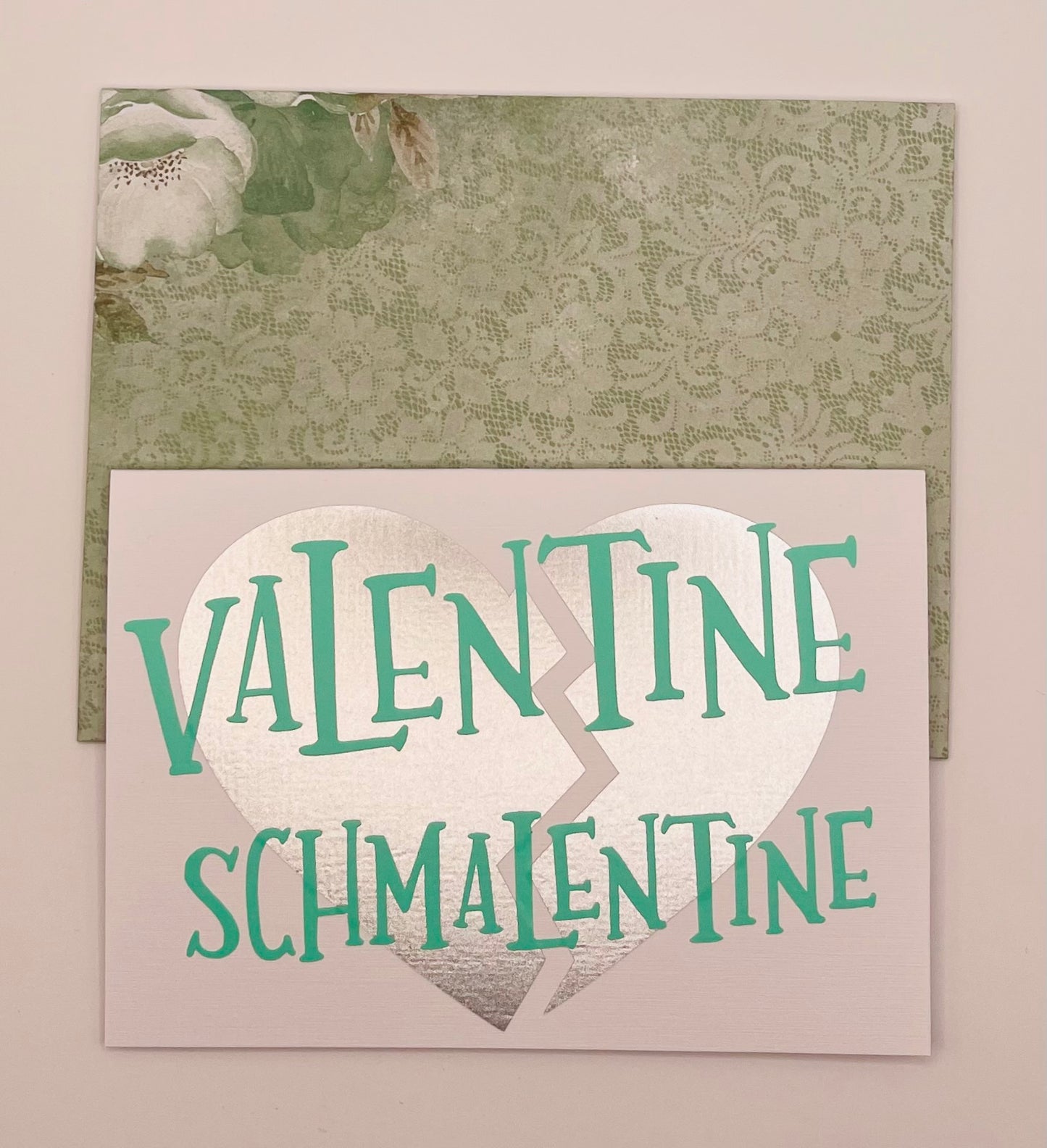 Handmade Love/Valentines/Anti-Valentines cards with Envelope