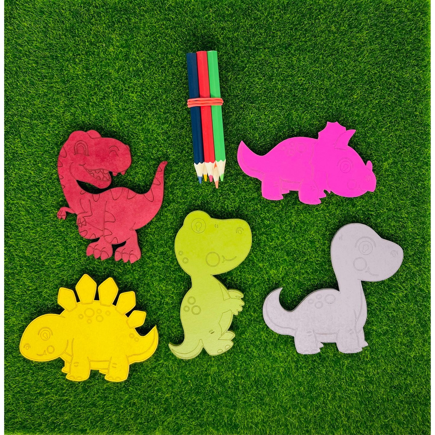 Laser Cut Mini Dino Craft Kits - small