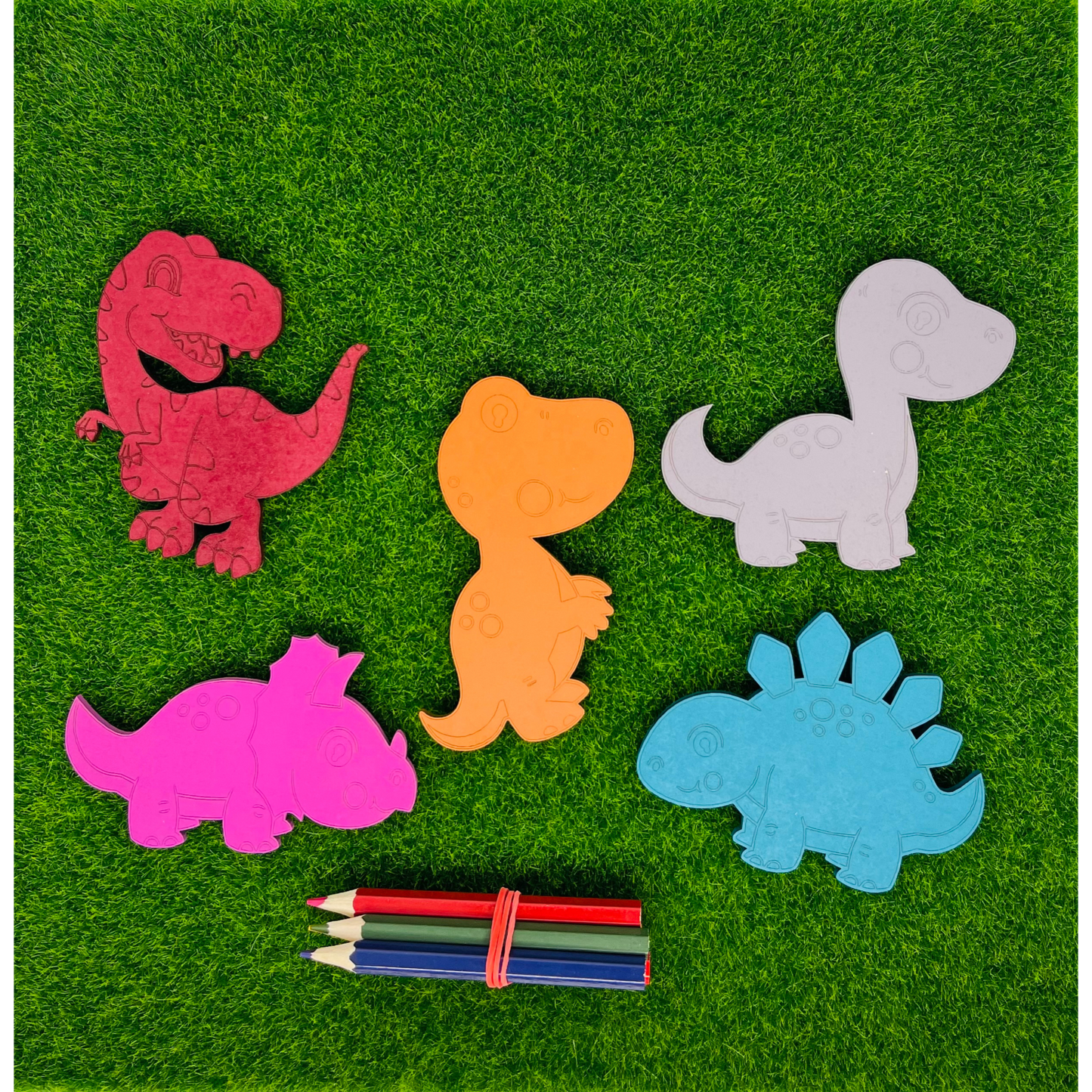Laser Cut Mini Dino Craft Kits - small
